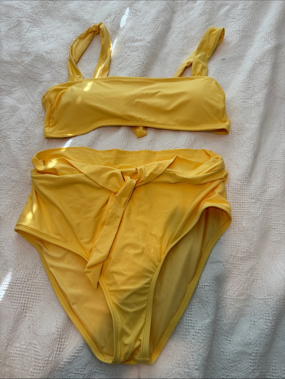 Gianni Bini Yellow Bikini Top and Bottoms